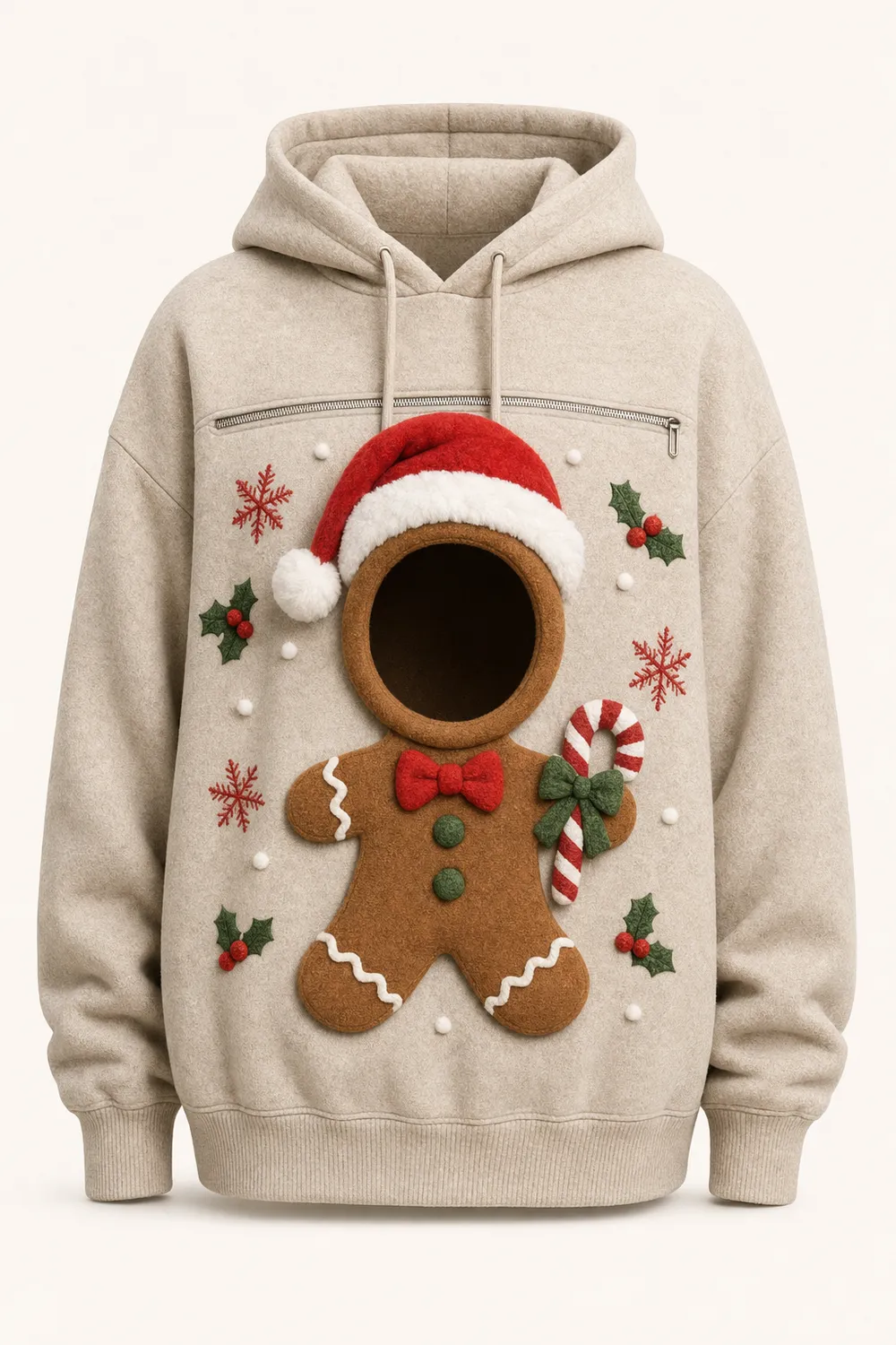The gingerbread hoodie on its own